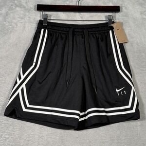 Nike Fly Shorts Womens XS Black Swoosh DH7325-010 Basketball Dri-FIT Loose Fit